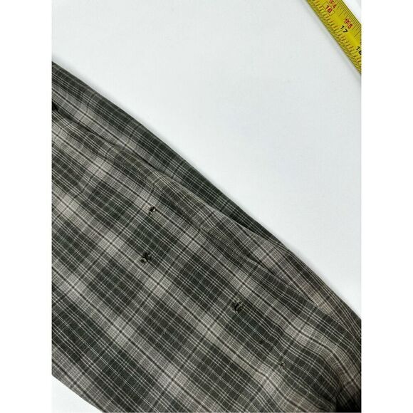 Eddie Bauer Men’s Plaid Cotton Solid Button Down Shirt Size XL Green See *Notes - Picture 4 of 15